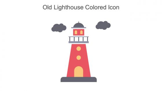 Old Lighthouse Colored Icon In Powerpoint Pptx Png And Editable Eps Format