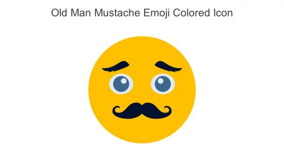 Old Man Mustache Emoji Colored Icon In Powerpoint Pptx Png And Editable Eps Format