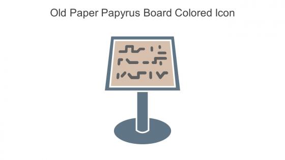 Old Paper Papyrus Board Colored Icon In Powerpoint Pptx Png And Editable Eps Format