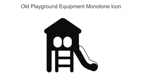 Old Playground Equipment Monotone Icon In Powerpoint Pptx Png And Editable Eps Format