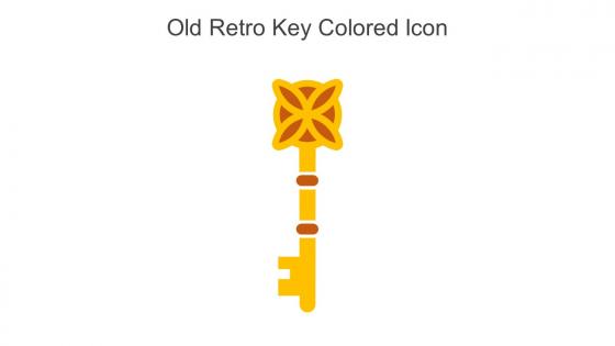 Old Retro Key Colored Icon In Powerpoint Pptx Png And Editable Eps Format