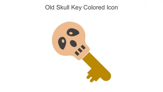 Old Skull Key Colored Icon In Powerpoint Pptx Png And Editable Eps Format