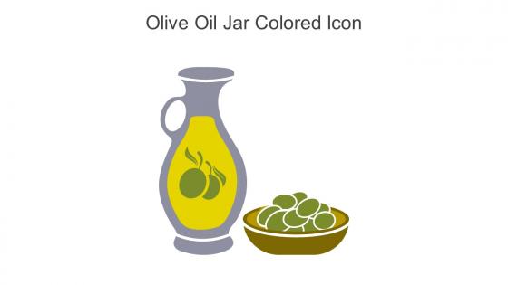 Olive Oil Jar Colored Icon In Powerpoint Pptx Png And Editable Eps Format