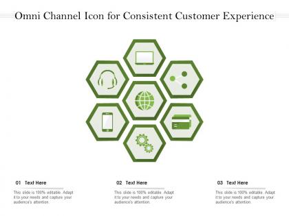 Omni channel icon for consistent customer experience