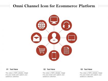 Omni channel icon for ecommerce platform
