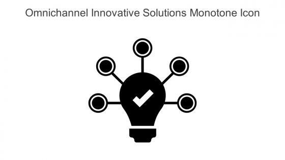 Omnichannel Innovative Solutions Monotone Icon In Powerpoint Pptx Png And Editable Eps Format