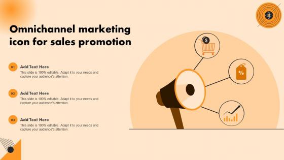 Omnichannel Marketing Icon For Sales Promotion