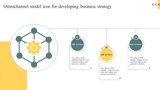 Omnichannel Model Icon For Developing Business Strategy