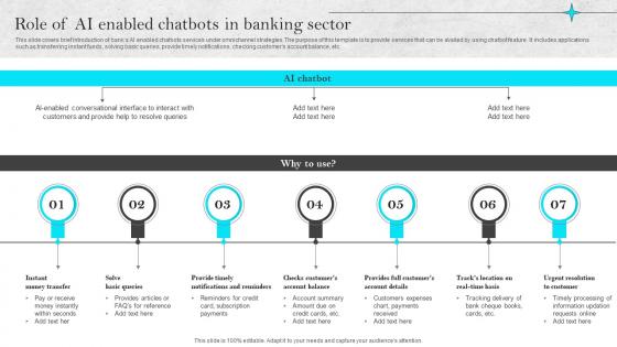 Omnichannel Strategies For Digital Role Of Ai Enabled Chatbots In Banking Sector