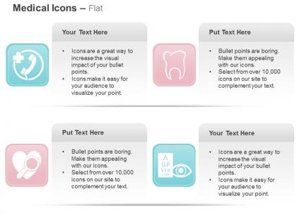 On call medical facility teeth heart eye care ppt icons graphics