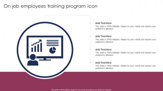 On Job Employees Training Program Icon