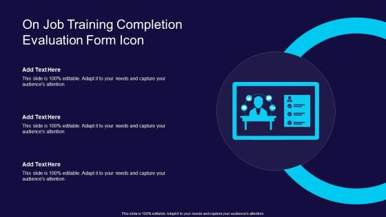 On Job Training Completion Evaluation Form Icon