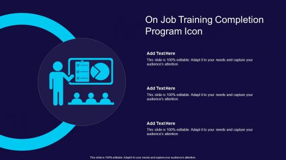 On Job Training Completion Program Icon