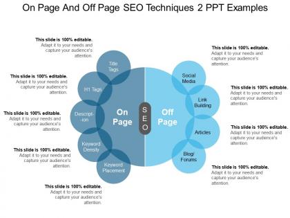 On page and off page seo techniques 2 ppt examples