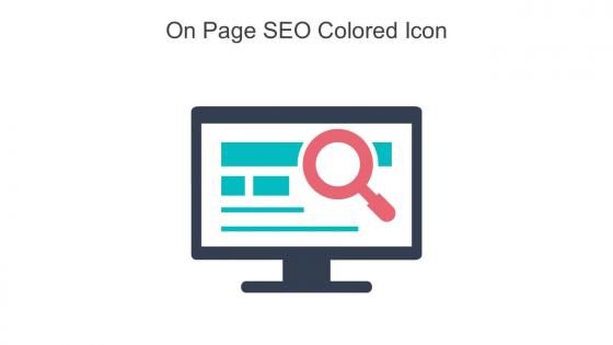 On Page SEO Colored Icon In Powerpoint Pptx Png And Editable Eps Format