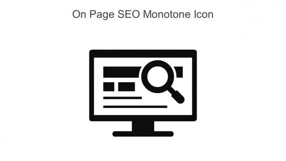 On Page SEO Monotone Icon In Powerpoint Pptx Png And Editable Eps Format