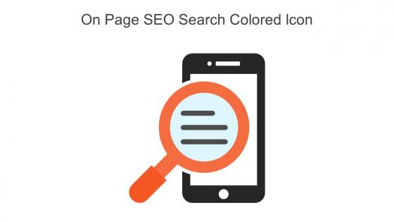 On Page SEO Search Colored Icon In Powerpoint Pptx Png And Editable Eps Format