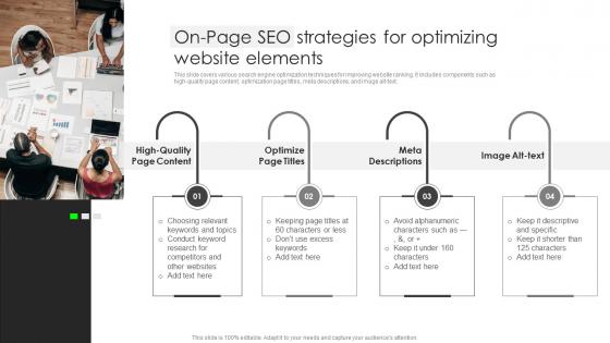 On Page SEO Strategies For Optimizing Website Elements Business Client Capture Guide