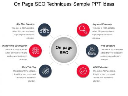 On page seo techniques sample ppt ideas