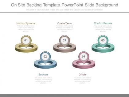 On site backing template powerpoint slide background