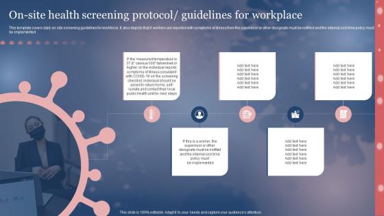 On Site Health Screening Protocol Guidelines For Workplace Framework For Post Pandemic Business Planning
