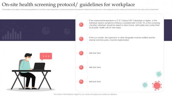 On Site Health Screening Protocol Guidelines For Workplace Pandemic Business Playbook