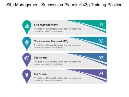On site management succession planning training position