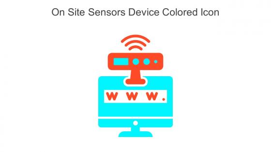 On Site Sensors Device Colored Icon In Powerpoint Pptx Png And Editable Eps Format