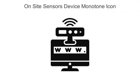 On Site Sensors Device Monotone Icon In Powerpoint Pptx Png And Editable Eps Format