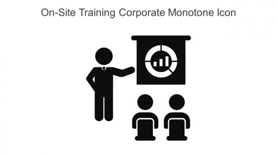 On Site Training Corporate Monotone Icon In Powerpoint Pptx Png And Editable Eps Format