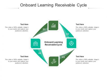 Onboard learning receivable cycle ppt powerpoint presentation infographics designs cpb
