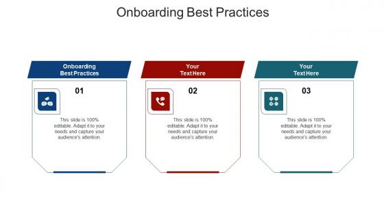 Onboarding best practices ppt powerpoint presentation infographic template cpb