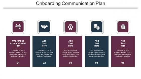Onboarding Communication Plan In Powerpoint And Google Slides Cpb