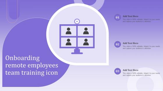 Onboarding Remote Employees Team Training Icon
