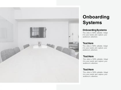 Onboarding systems ppt powerpoint presentation styles samples cpb