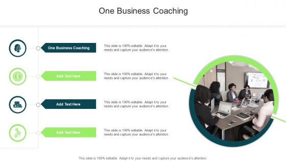 One Business Coaching In Powerpoint And Google Slides Cpb