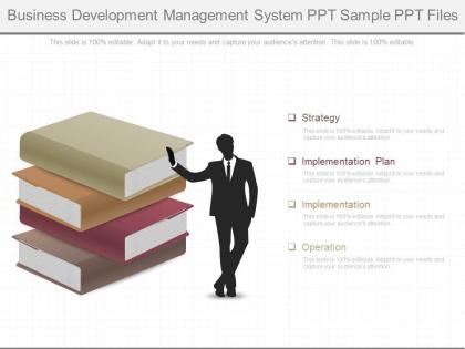 One business development management system ppt sample ppt files