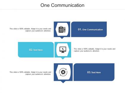 One communication ppt powerpoint presentation professional objects cpb