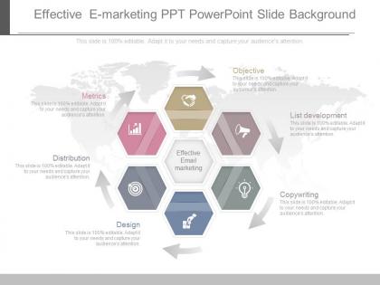 One effective e marketing ppt powerpoint slide background