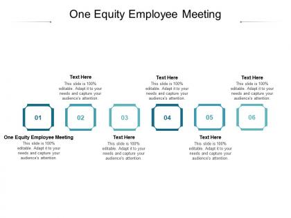 One equity employee meeting ppt powerpoint presentation summary mockup cpb