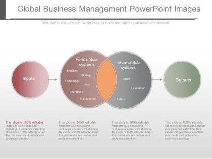 One global business management powerpoint images
