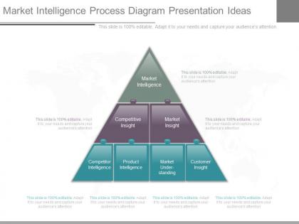 One market intelligence process diagram presentation ideas