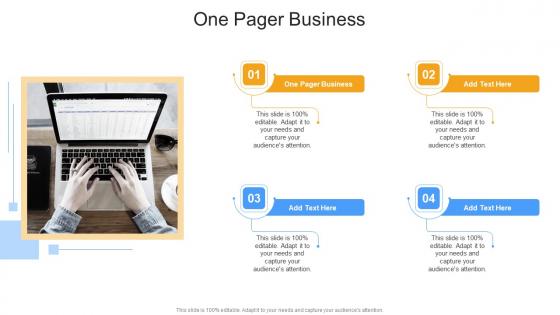 One Pager Business In Powerpoint And Google Slides Cpb