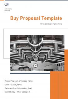 One pager buy proposal template
