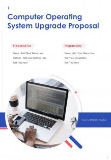 One pager computer operating system upgrade proposal template