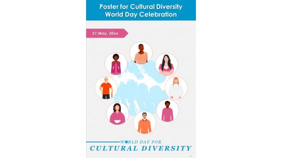 One Pager On Cultural Diversity World Day Celebration Training Ppt Report Infographic Pdf Document