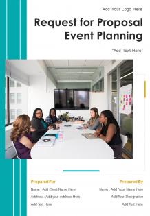 One pager request for proposal event planning template