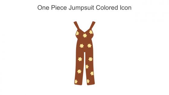One Piece Jumpsuit Colored Icon In Powerpoint Pptx Png And Editable Eps Format