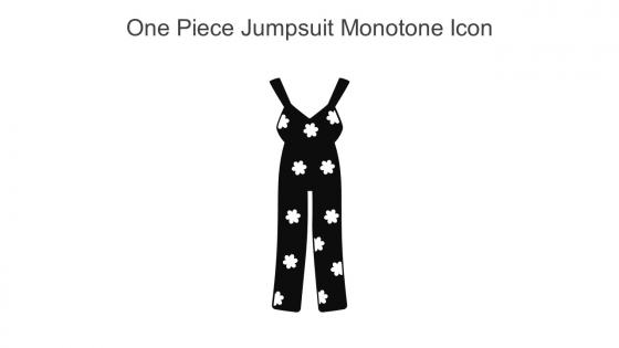 One Piece Jumpsuit Monotone Icon In Powerpoint Pptx Png And Editable Eps Format