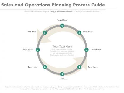 One sales and operations planning process guide cycle powerpoint slides